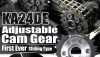NEW RELEASE :  First Ever! Sliding type Adjustable Cam Gear for KA24DE