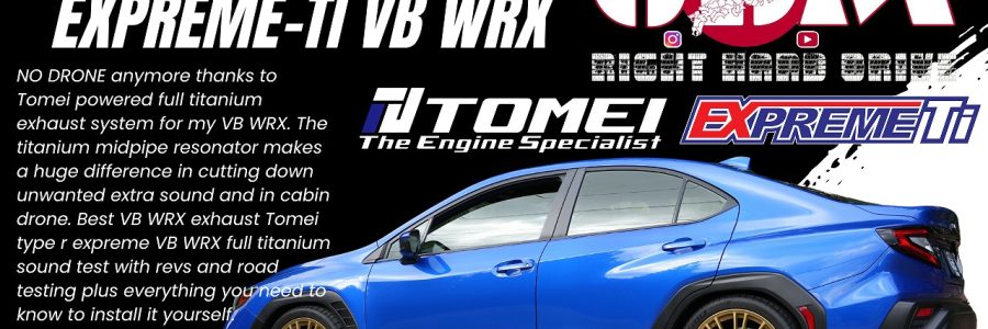 Movie:@JDM Right Hand Drive — Subaru VB WRX  TOMEI Expreme-Ti Type-R Full Titanium Muffler